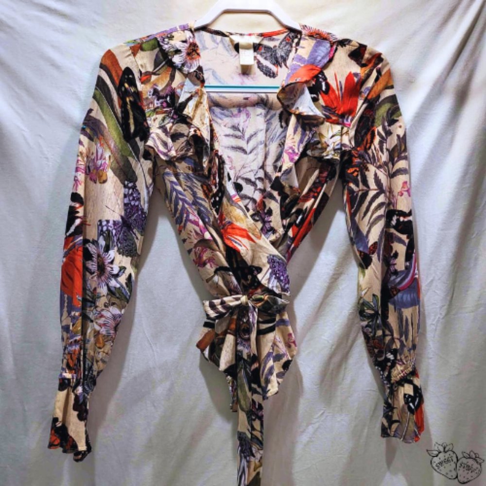 Long Sleeve ⋆ Retro Ruffle ⋆ Bohemian Wrap Top